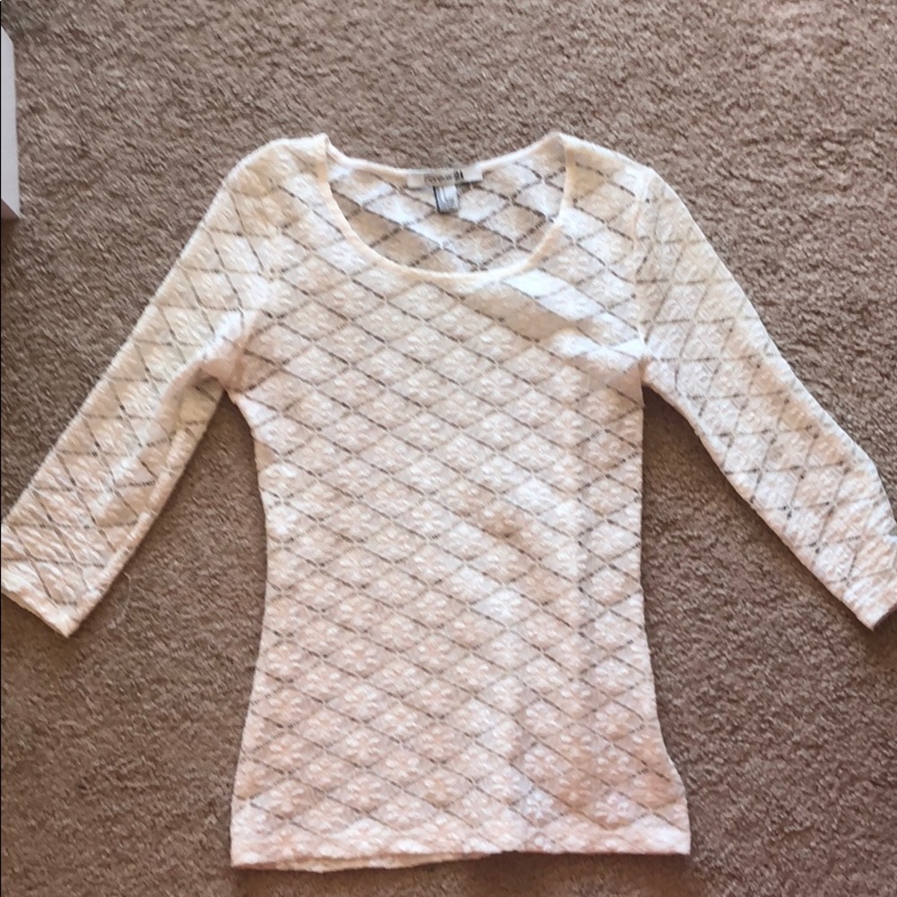 3/4 sleeve forever 21 lace top